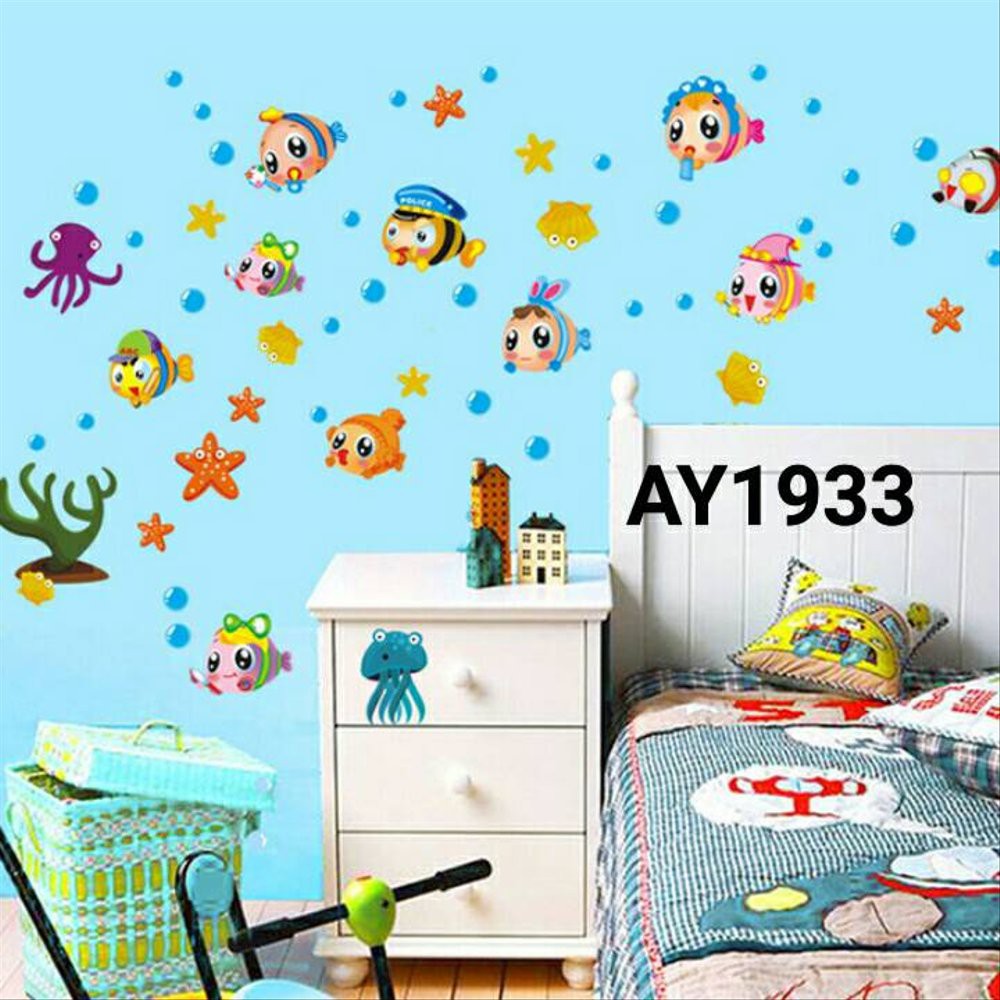 Wallsticker Dinding Ikan-ikan kecil Ay1933