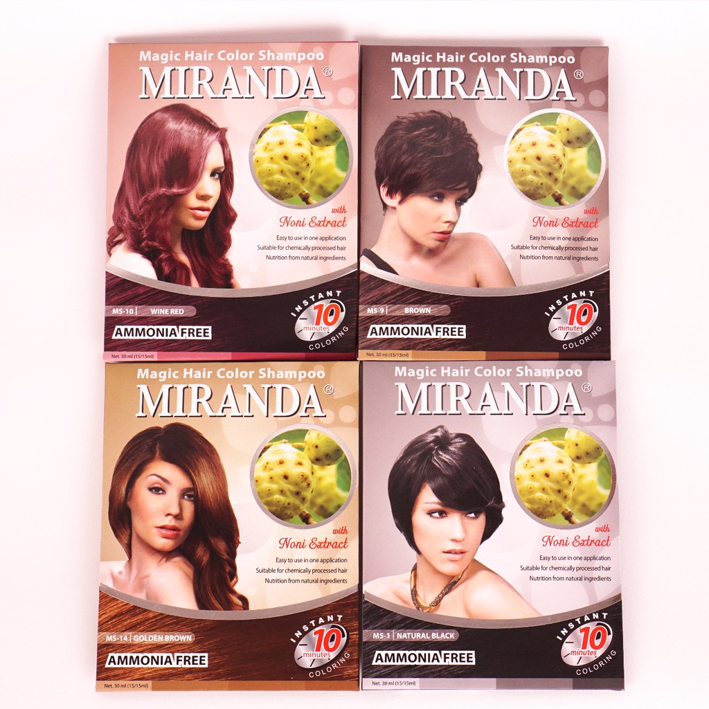 ❤️Glamouroseshop❤️ Miranda Magic hair Color Shampoo 30 ml (15ml + 15 ml)