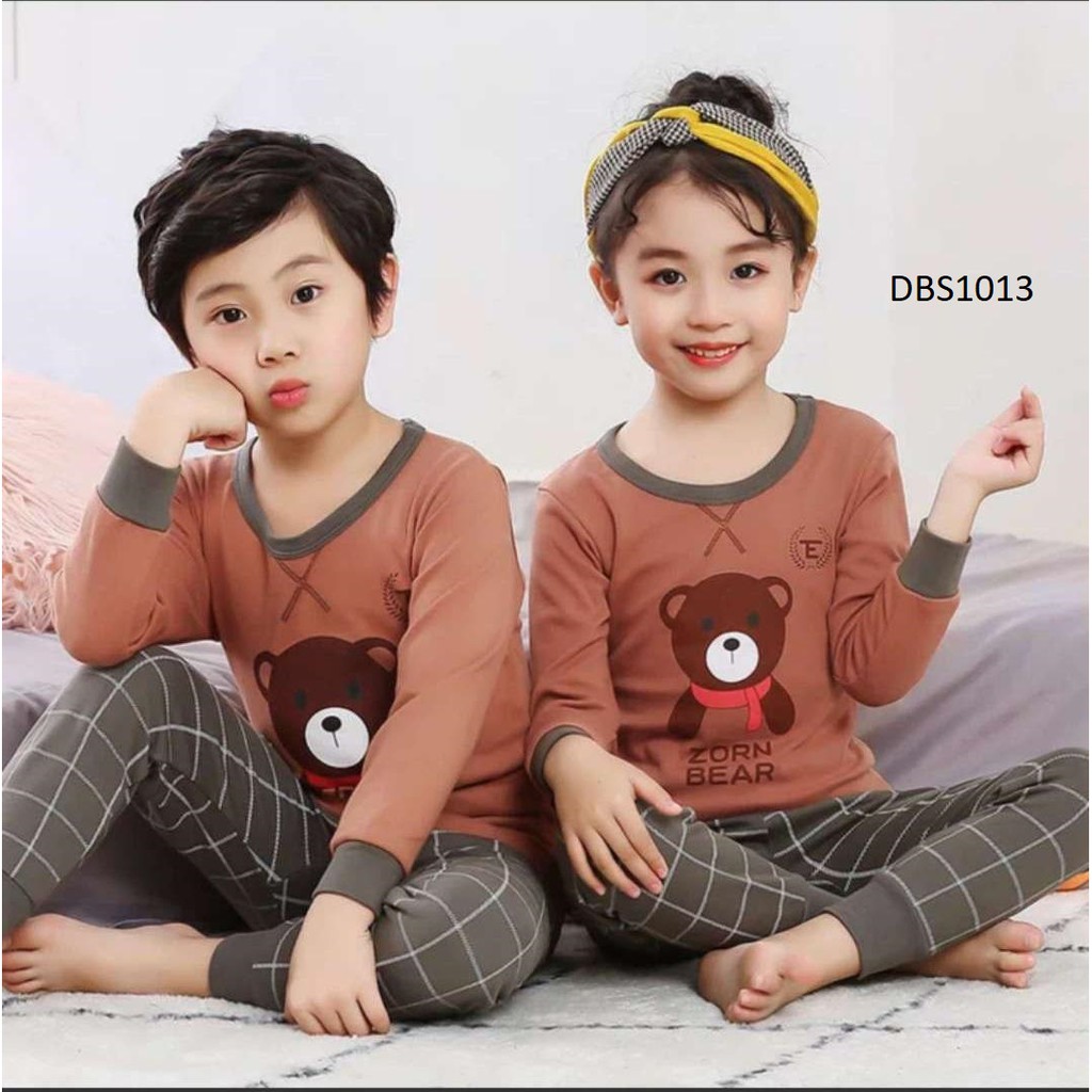 US1. Baju Tidur Anak Cowok &amp; Cewek / Baju Tidur Lengan Panjang  &amp; Celana Panjang.