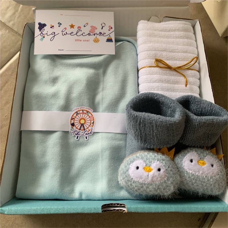 TERMURAH!Hampers parsel kado lahiran PREMIUM IMPORT murah newborn baby gift set baby gift box set pakaian bayi parsel kado lahiran perempun laki laki hadiah kelahiran bayi terlaris baju bayi murah kaos kaki bayi 3D import parsel lahiran bayi lengkap-1