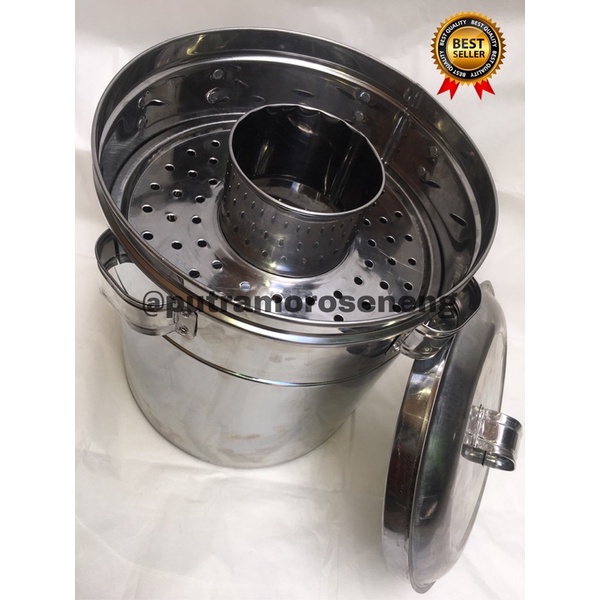 Dandang Panci Bakso Stainless ukuran 34 cm Termurah