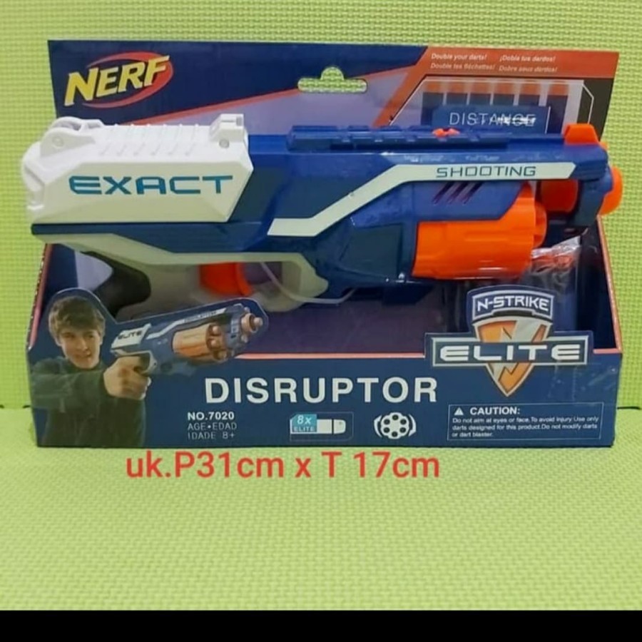 NERF N-STRIKE ELITE DISRUPTOR GUNS PELURU GABUS LUNAK MAINAN SENAPAN