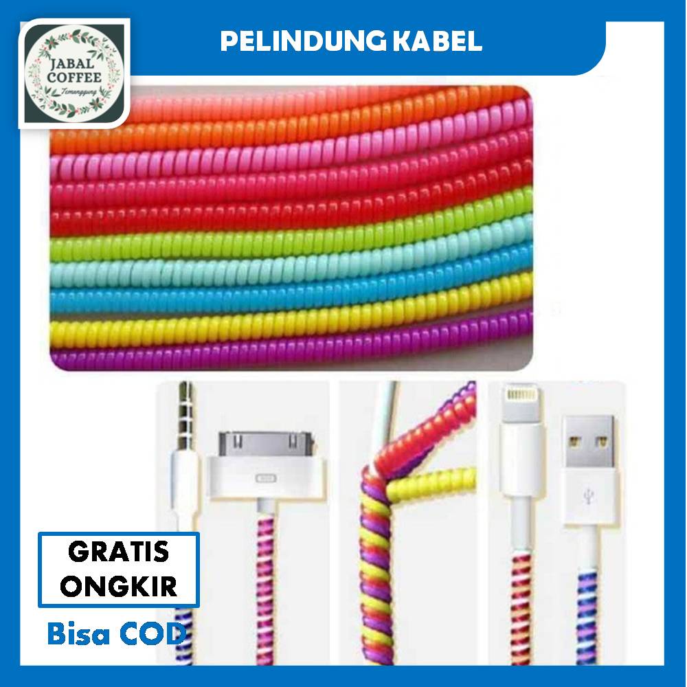 Pelindung Kabel Spiral / Pelindung Kabel Charger Universal / Pelilit Kabel Spiral Warna J113