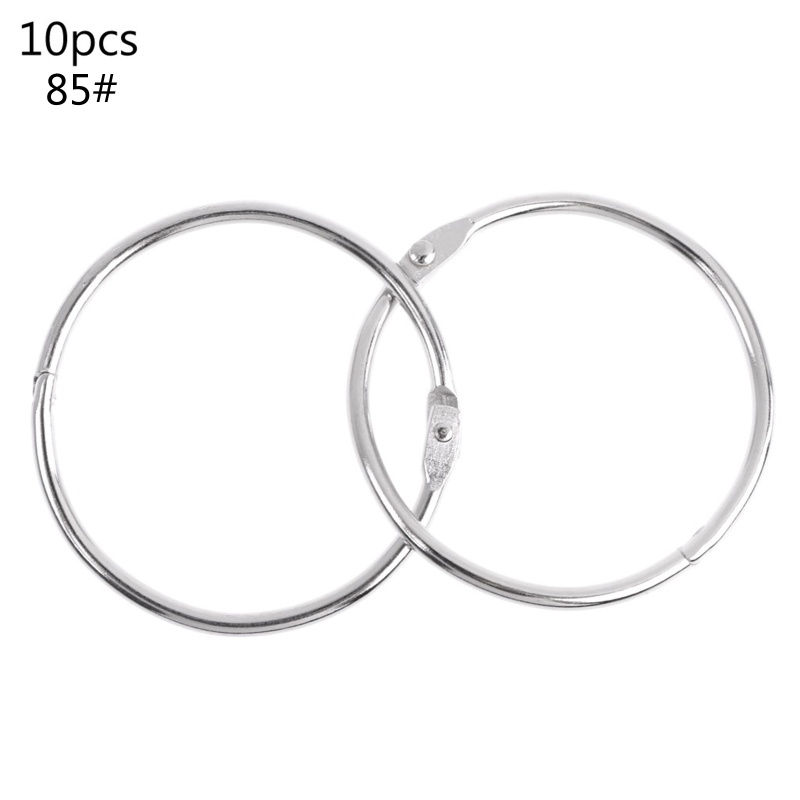 Mary Metal Loose Leaf Book Binder Hoop Ring Gantungan Kunci Multifungsi Lingkaran DIY Album