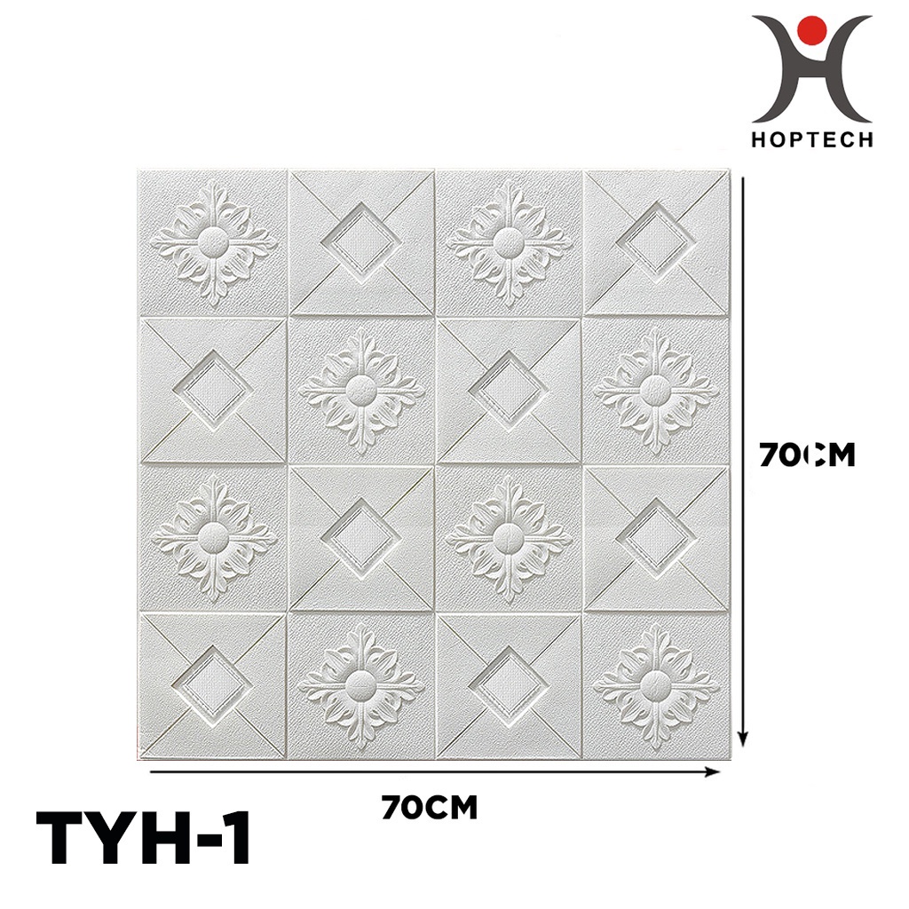 WALLPAPER 3D FOAM MOTIF BATIK  WALLSTICKER 70X70CM WALL STIKER / WALLPAPER 3D BATIK-TYH-1