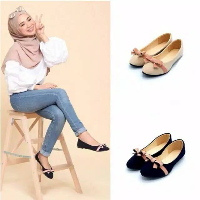 Flatshoes Flat wanita F06  Dk