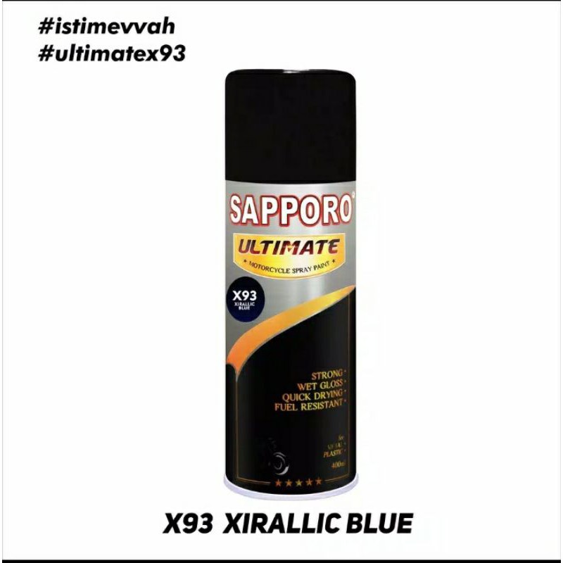 Cat Semprot Sapporo Ultimate X93 Xirallic Blue / Saporo Biru / Pilok / Pylox