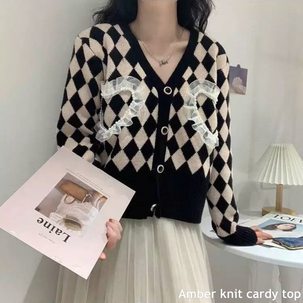 Amber knit cardy top - Thejanclothes