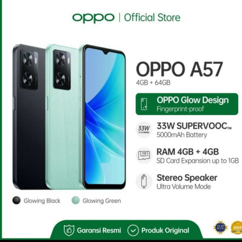 OPPO A57 ram 4/64 new original 100%