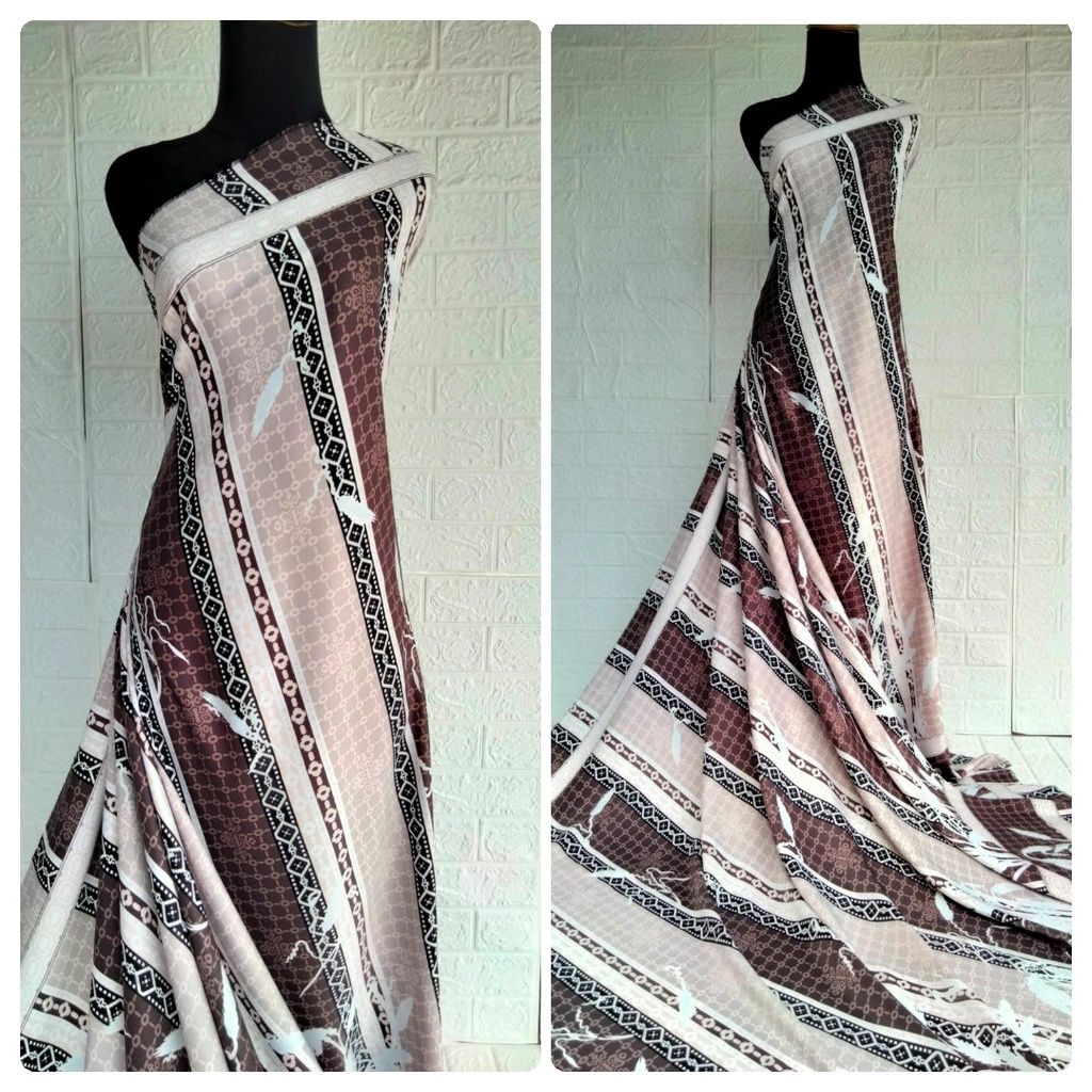 Kain Maxmara Lux motif Padi Oryza harga setengah meter