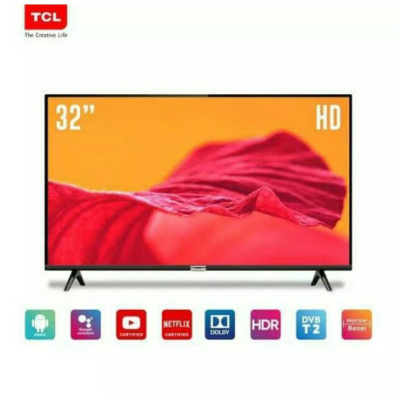 TCL SMART TV 32" Type 32A5 Android AI Smart TV HD LED