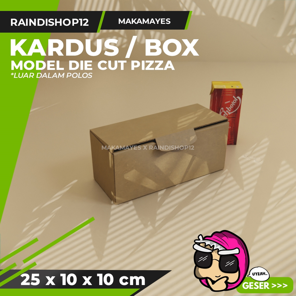 

BOX 25 X 10 X 10 CM KARDUS DIE CUT PIZZA KEMASAN PACKAGING KADO