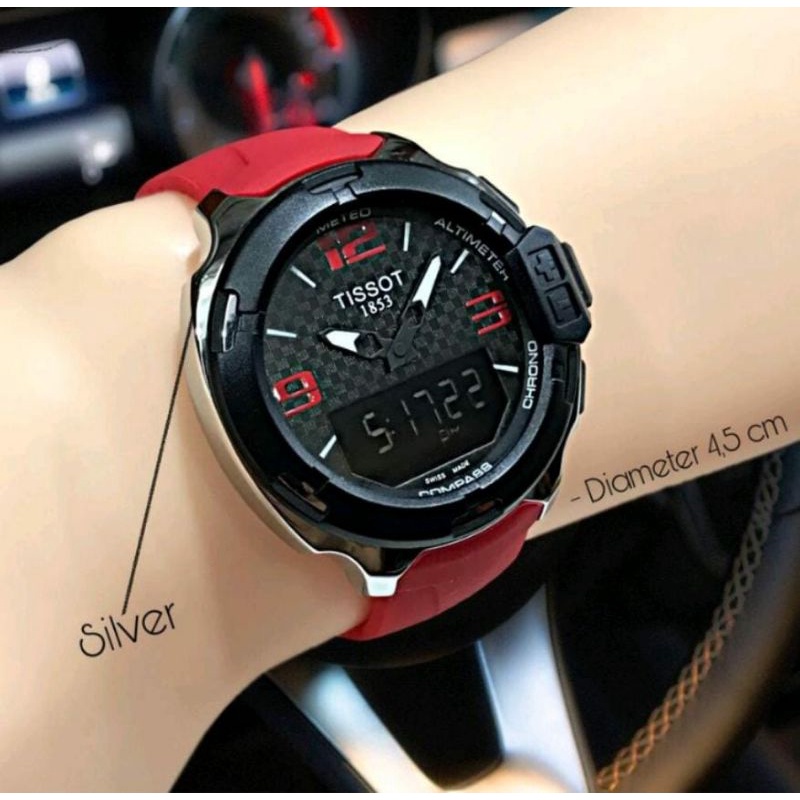 Terviral!!! Jam Tangan Tist Outdoor Mantul Jam Tangan Dualtime Water Resistant