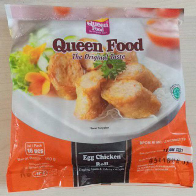 

Queen Food Egg Chicken Roll 350gr.