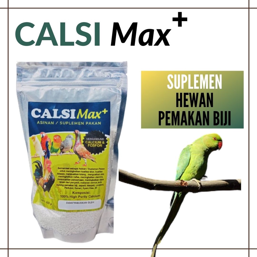 Cals Max Pemakan Biji Asinan Burung Pleci, Suplemen Untuk Pleci Jantan