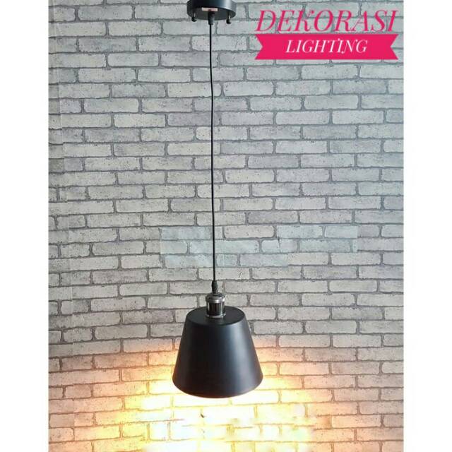 Lampu gantung warna warni decor cafe lighting