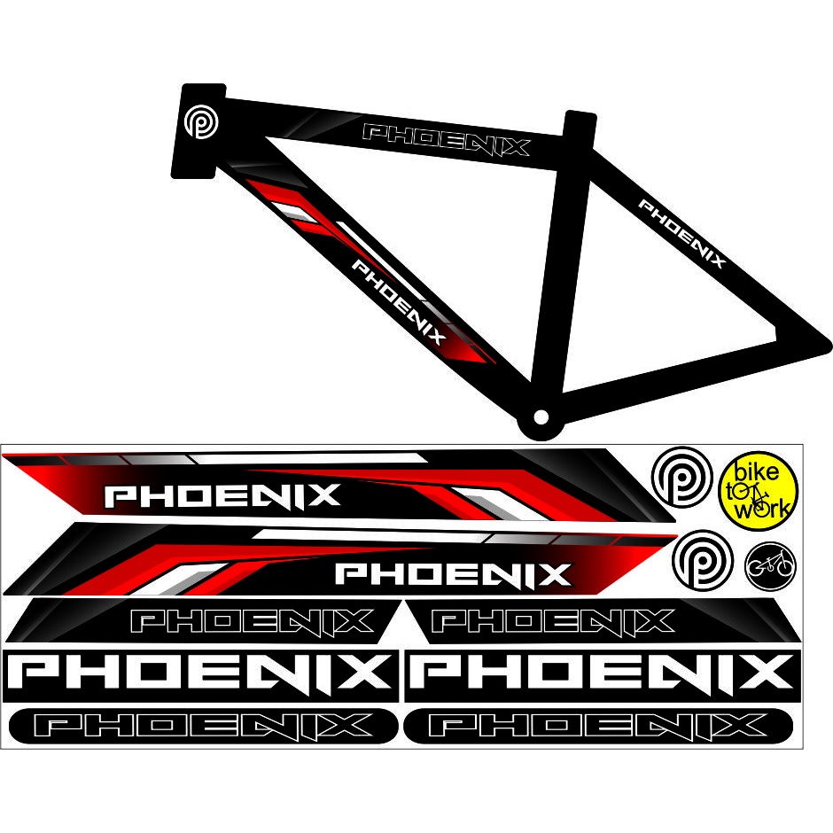 STRIPING BIKE MTB ALL VARIASI STICKER SEPEDA UNIVERSAL STRIPING ART