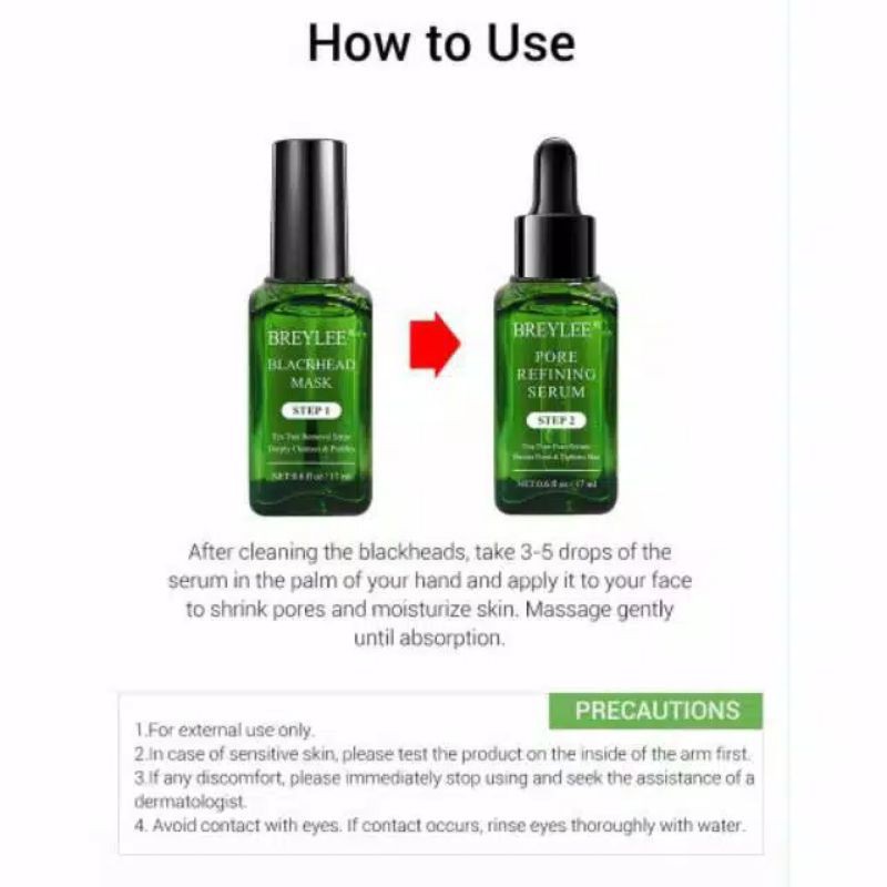 Breylee Serum Blackhead Step 1 + Step 2