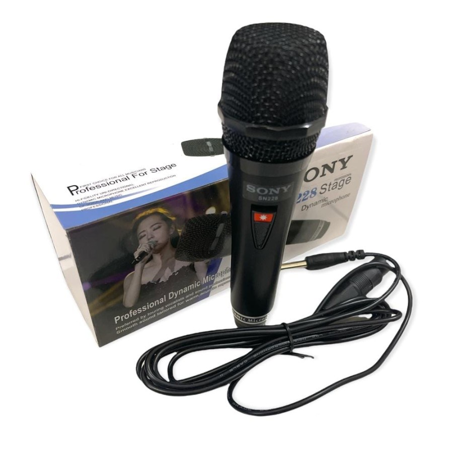 Microphone Karaoke Sony SN 228 Mikrofon Kabel