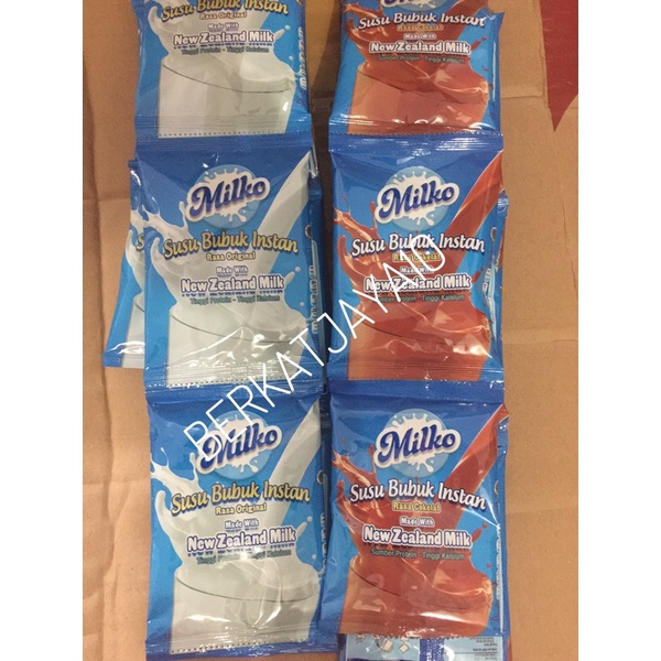 

Susu Bubuk Instan Milko renceng isi 10 pcs New Zealand Milk Powder