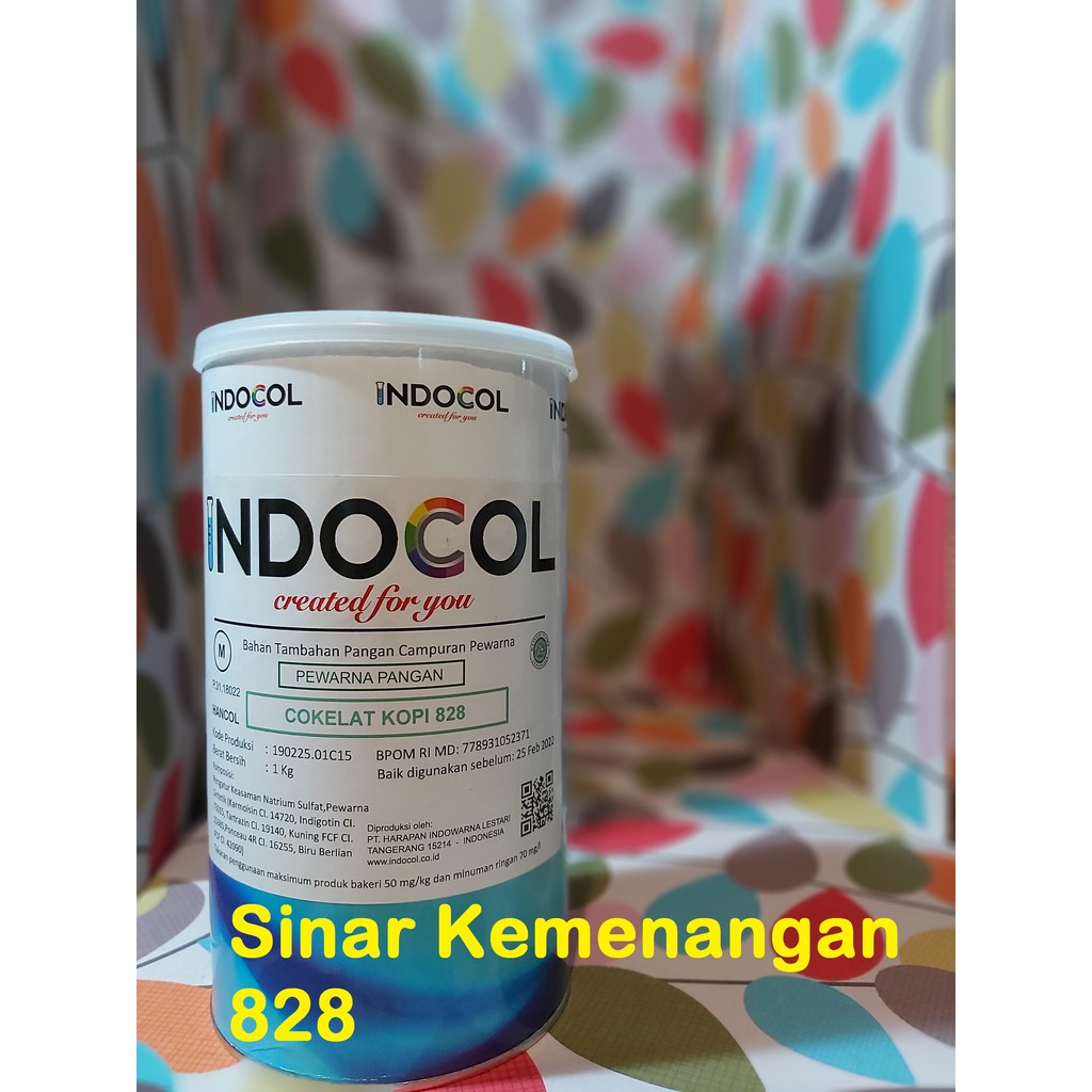 

Pewarna makanan INDOCOL Dark Coffee Brown 828 / Cokelat Kopi; 1 kg