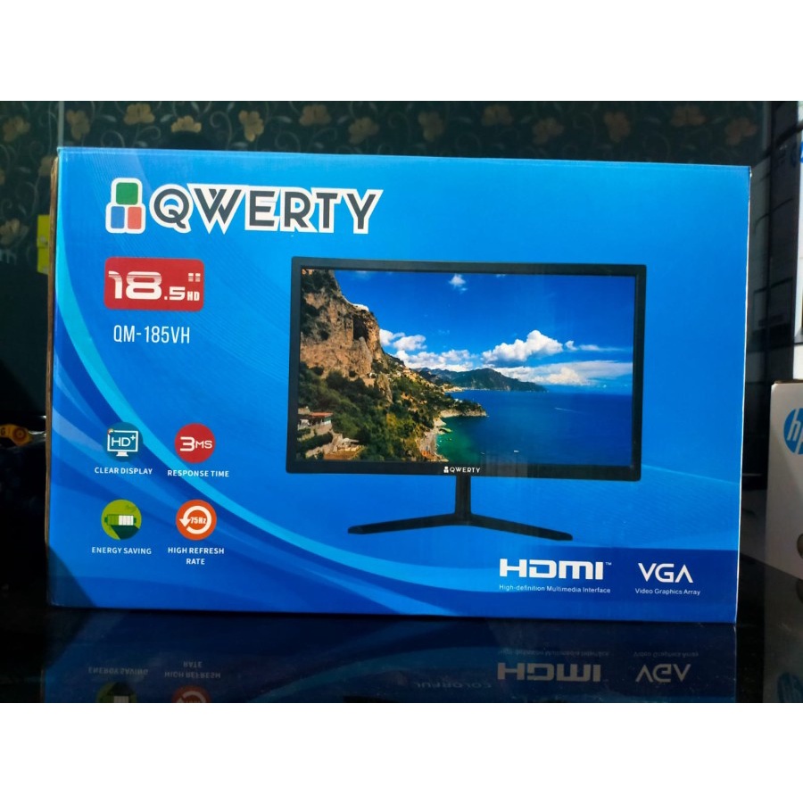 MONITOR LED QWERTY 19 INCH HDMI + VGA NAMPOLL