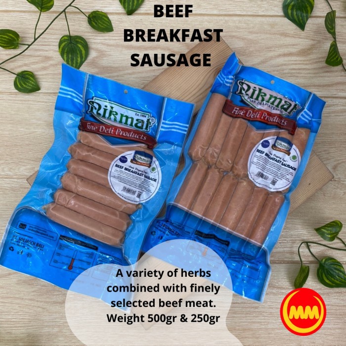 

Halal Nikmat Beef breakfast Sausage