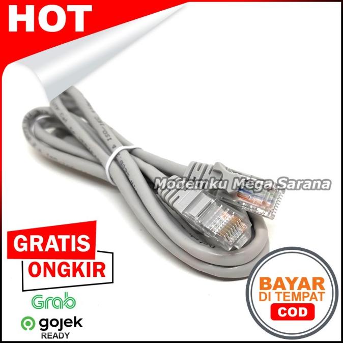 *****] Kabel LAN CAT5 1.5 Meter Pabrikan Tinggal Pakai