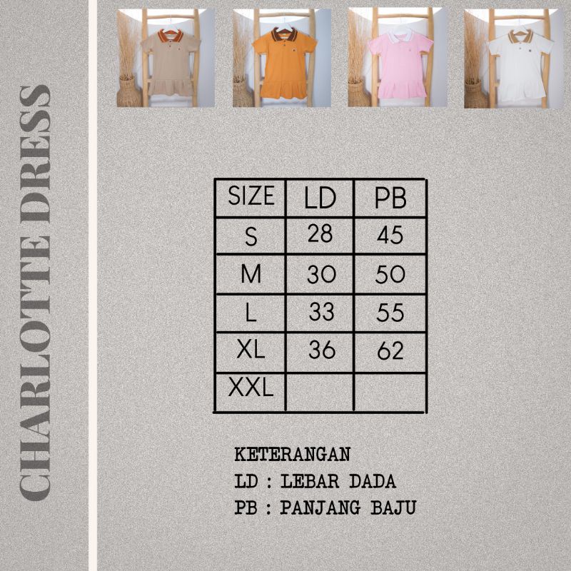 CHARLOTTE DRESS - Promo 8.8 Dress Tenis Anak Perempuan Lucu