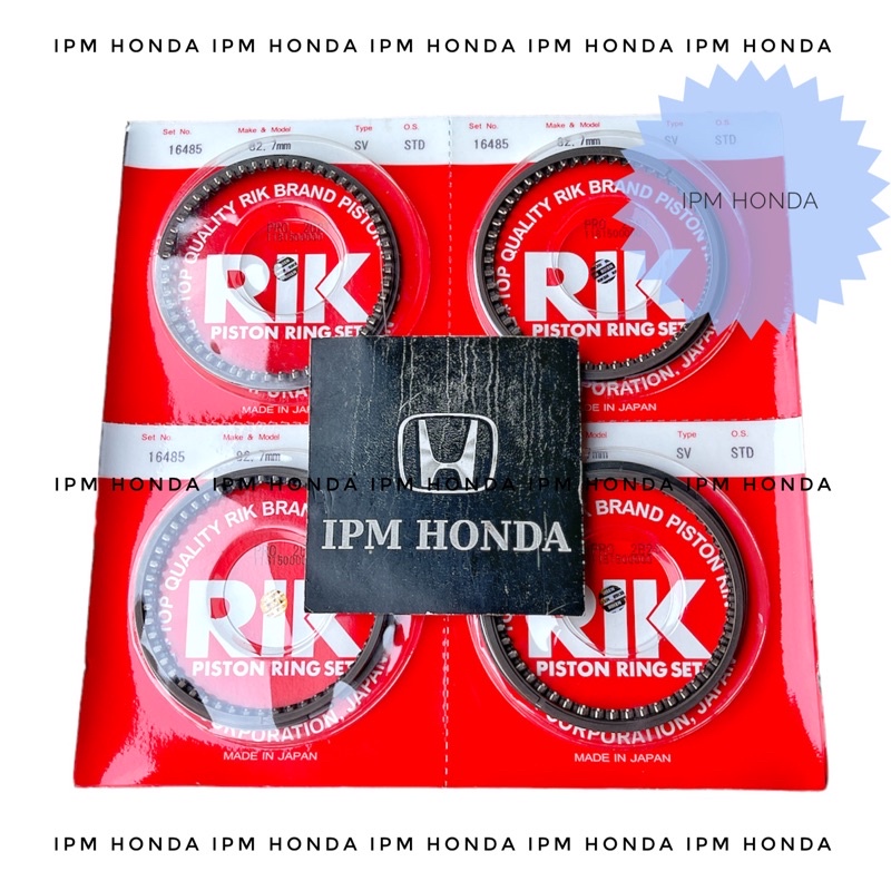 16482 / 16485 RIK Japan Ring Seher Piston Honda Accord Prestige 1986 1987 1988 1989 STD 025 050 075 100