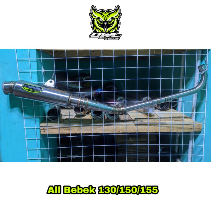 Knalpot owl racing all bebek 130/150/155 DLL