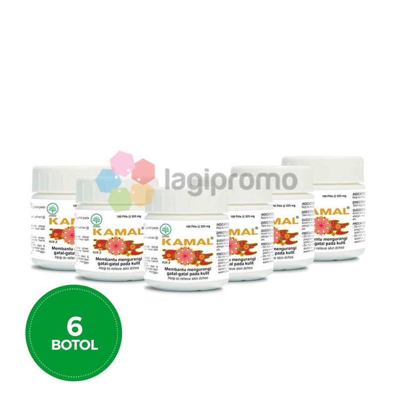 

Borobudur Herbal Kamal 100 Pil Obat Gatal Kulit Alami 6 botol