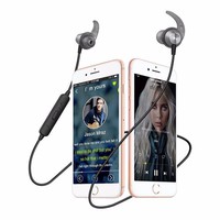 HEADSET BLUETOOTH ROBOT R5 BLUETOOTH HEADSET V4.2 MAGNETIC HANDSFREE EARPHONES