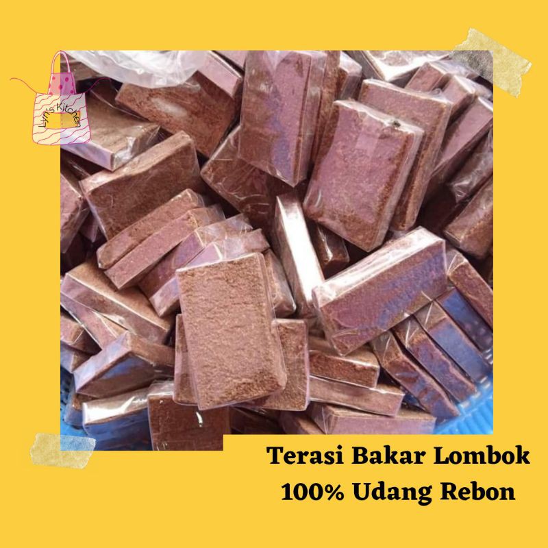 

Terasi Bakar, Terasi Lombok 100% Udang Rebon, terasi asli, terasi lombok bakar