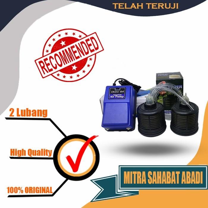 Set Aerator Amara 2 lubang + 2 Mini Filter Internal