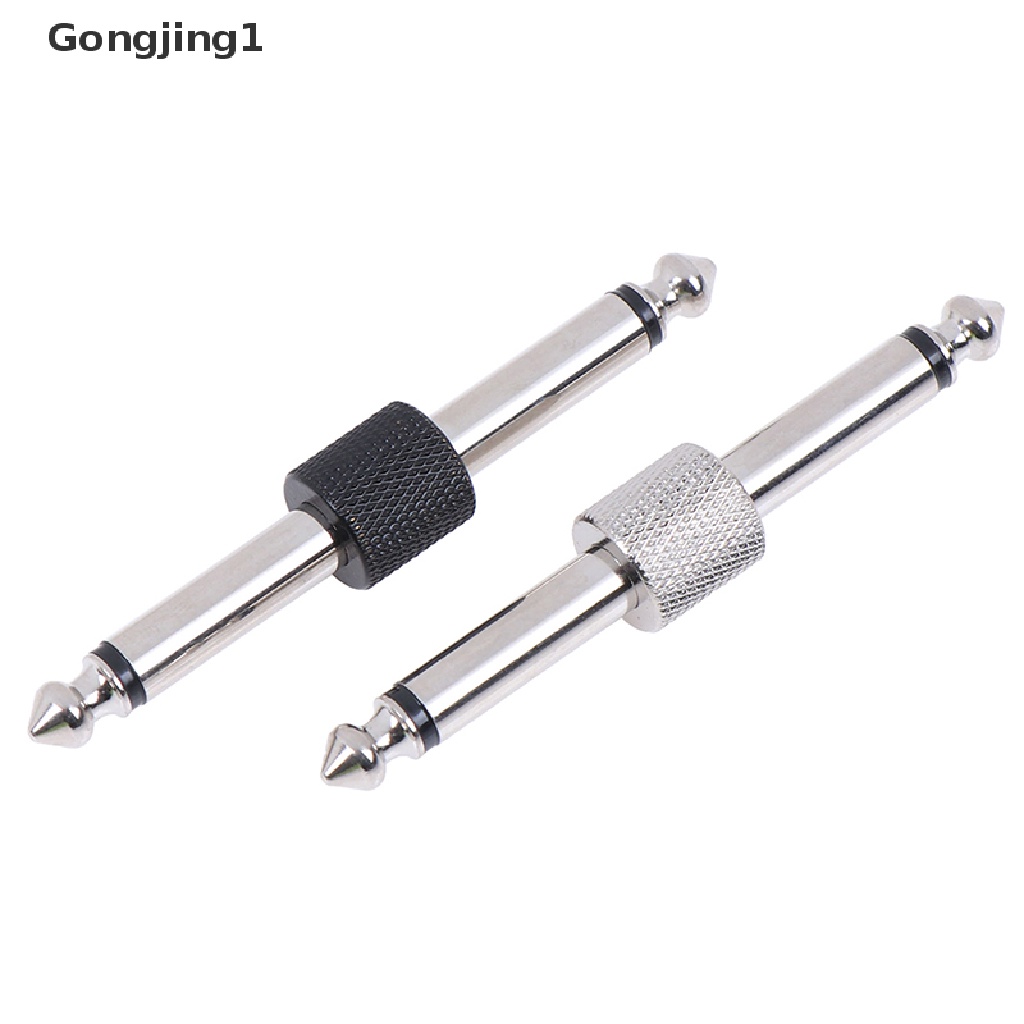 Gongjing1 Kabel Adapter Konektor pedal Efek Gitar Elektrik 6.35mm