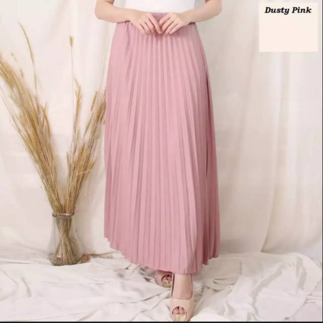 Rok Plisket Premium Bahan Hyget Super Premium