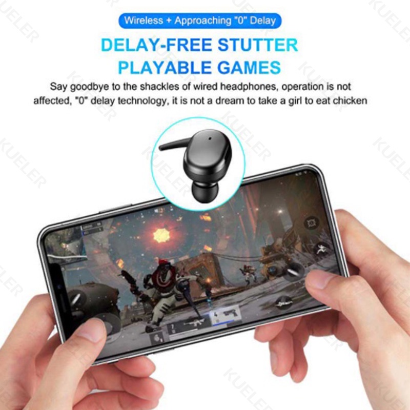 Y30 TWS Earphone Bluetooth 5.0 with Mic Touch HiFi Stereo Headset Bluetooth Olahraga Tahan Air Henset Bloetooth Headset Gaming Wireless Earphone Earbuds