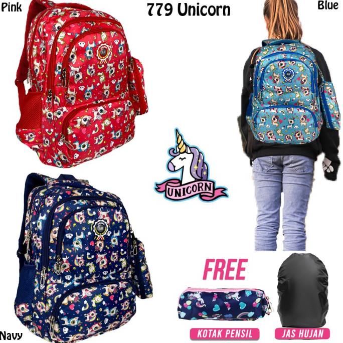 Tas Sekolah ABG Ransel Anak Perempuan Tas Sekolah Remaja Cewek Unicorn