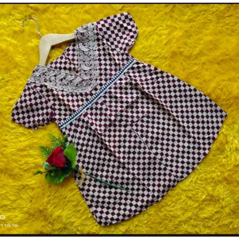DASTER ANAK PEREMPUAN 1-7Tahun grosir murah bahan rayon amanah