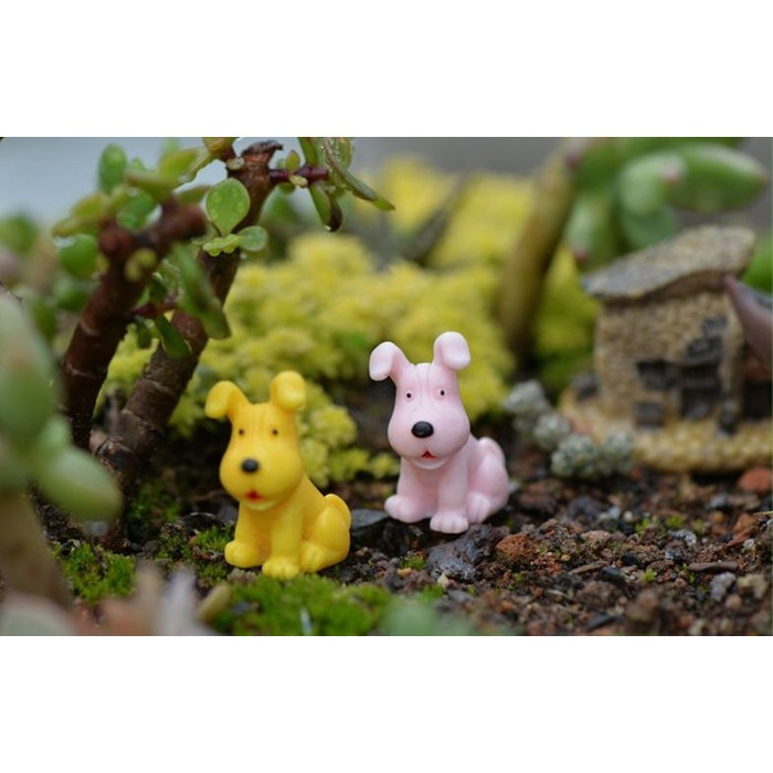 Miniatures - Terrariums - Fairy Garden - Animal_Dogs (4pcs)