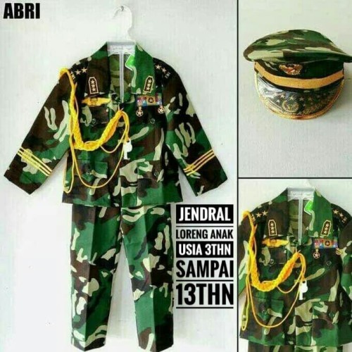 Baju Abri Jendral Loreng Anak  - , Loreng Anak