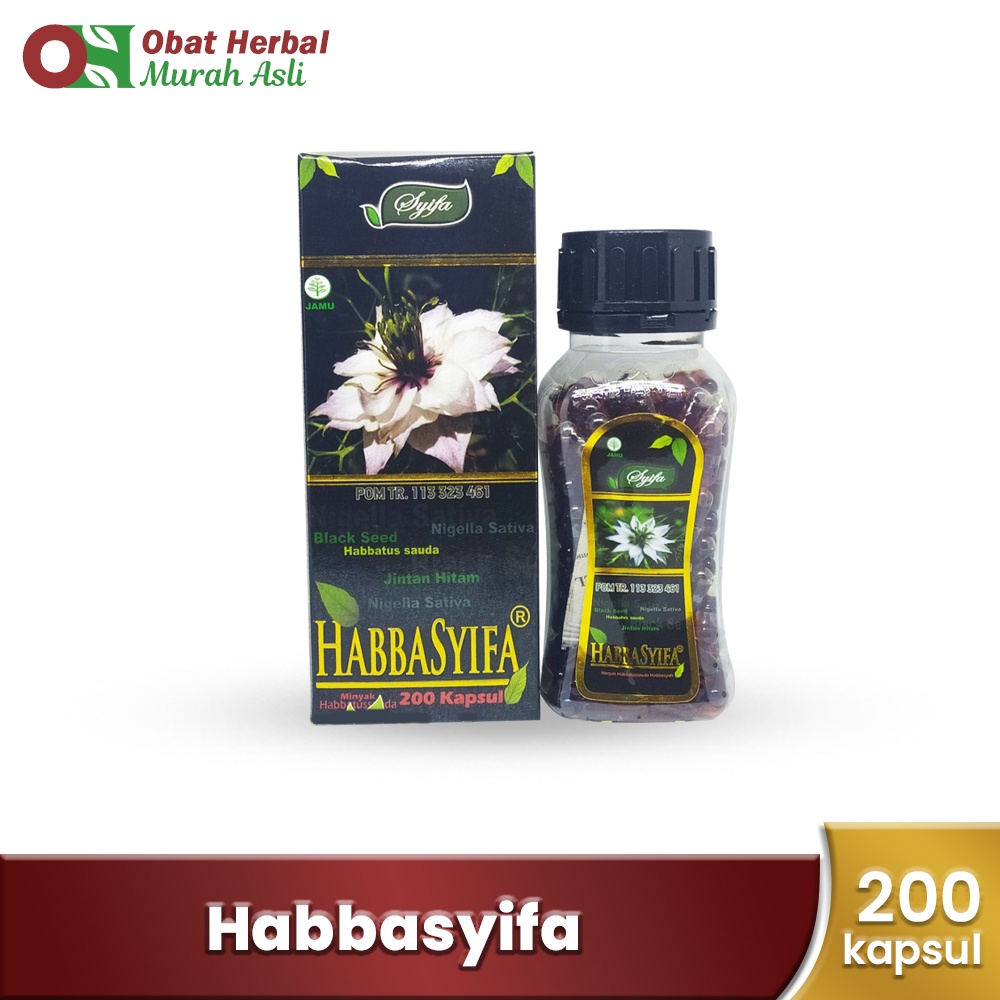Minyak Habbatussauda Habasyifa 200 Kapsul Black Seed Oil ORIGINAL