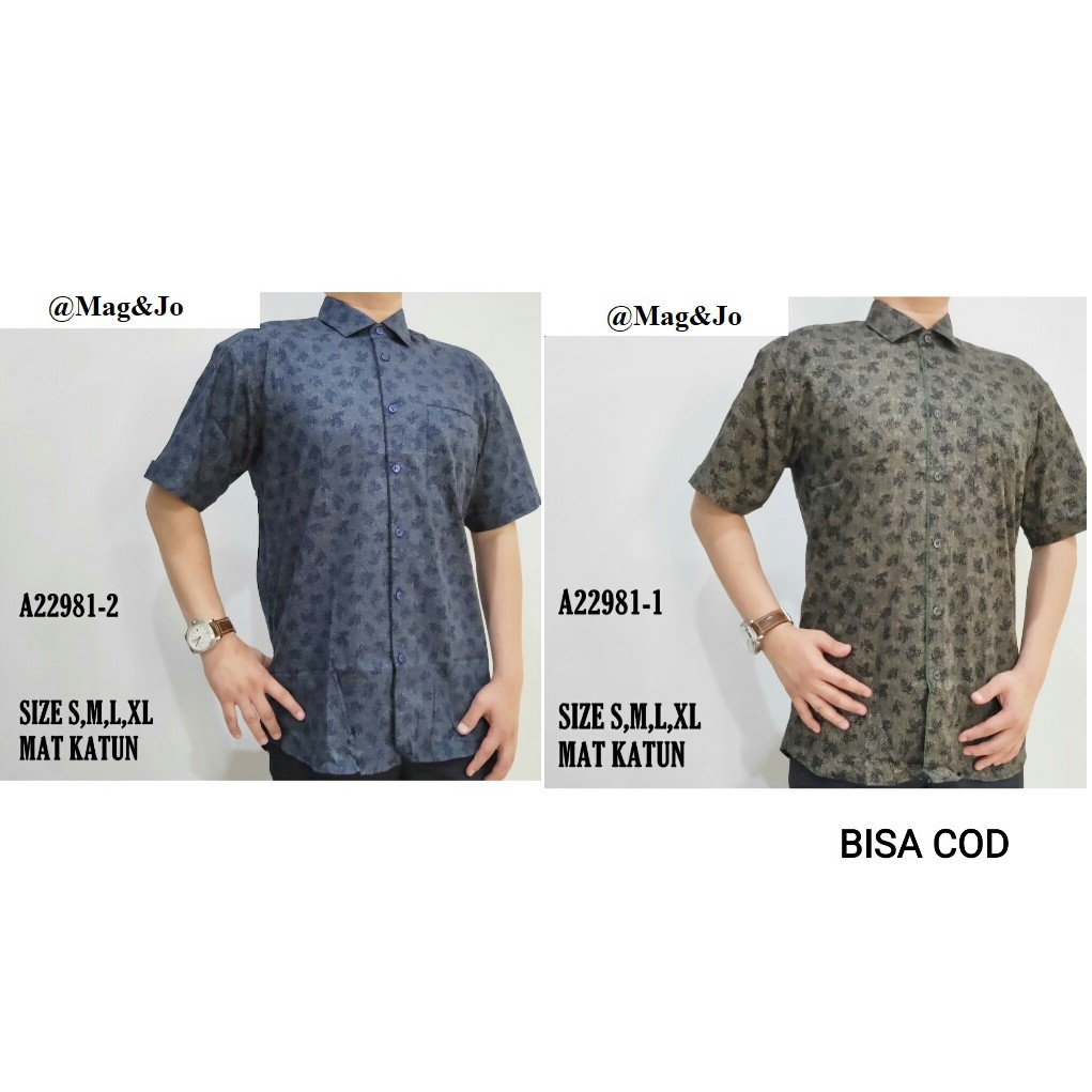 KEMEJA PRIA LENGAN PENDEK (AIKIDO A22981)