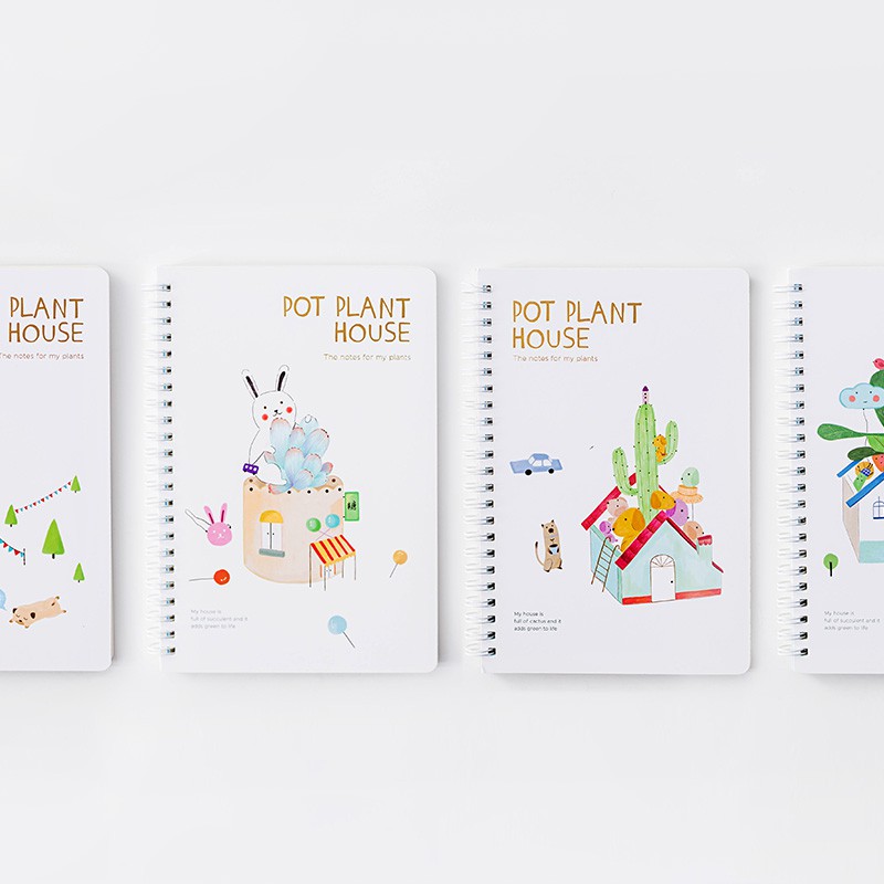 

Pot Plant House Spiral Ruled Notebook (Buku Tulis)