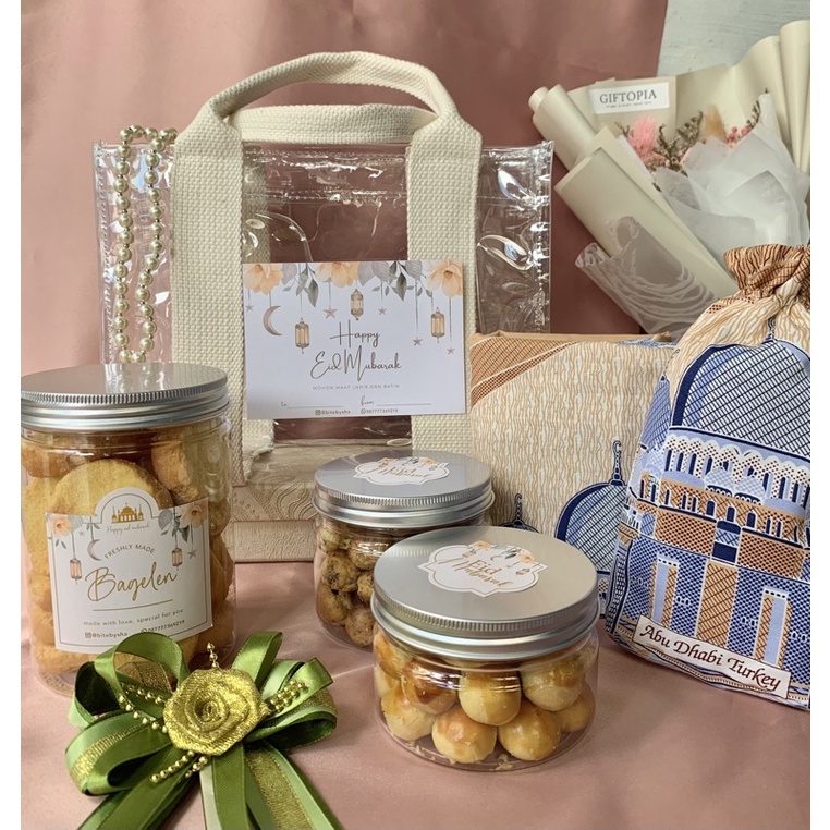 

Hampers Lebaran Idul Fitri Ramadhan | Exclusive Hampers PVC Bag | Kue Kering Lebaran | Eid Mubarak 2022