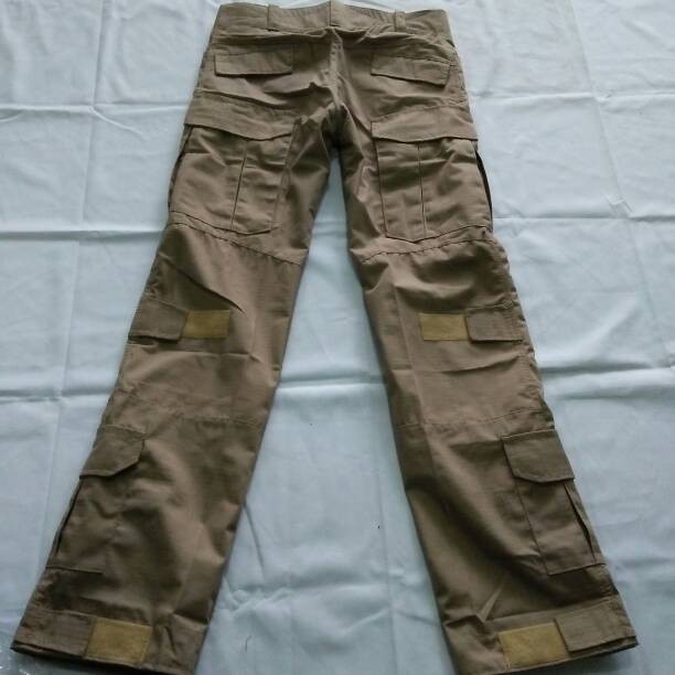 tactical long kneepad pants khaki, green olive local cotton ripstop