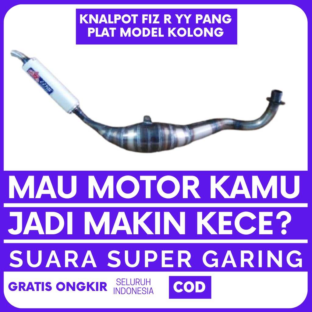 Knalpot fiz r Fizr F1zr Kolong Plat Model Scorpio Kalajengking Silincer Slincer Almunium YY Pang