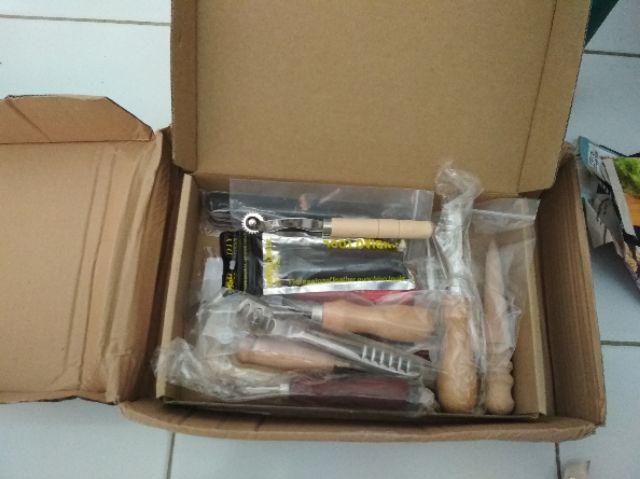 Peralatan Seni Diy Kulit 18in1 Leather Craft Stitching Tool Set Wa134 Titangadget