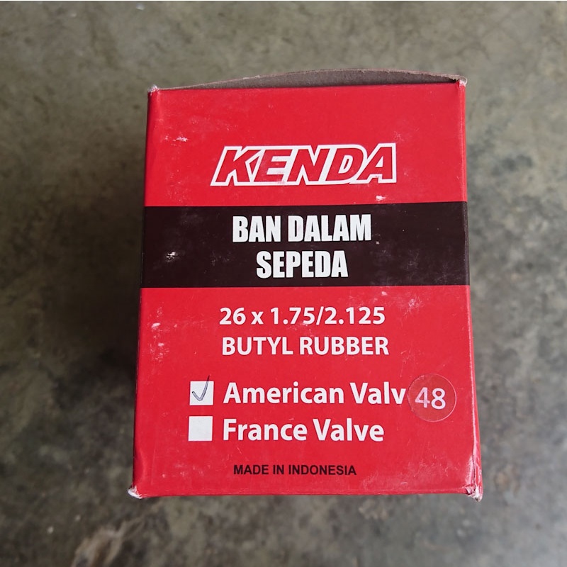 Ban Dalam Kenda 26 x 1.9/2.125 AV48 Schrader Sepeda MTB Federal Surli